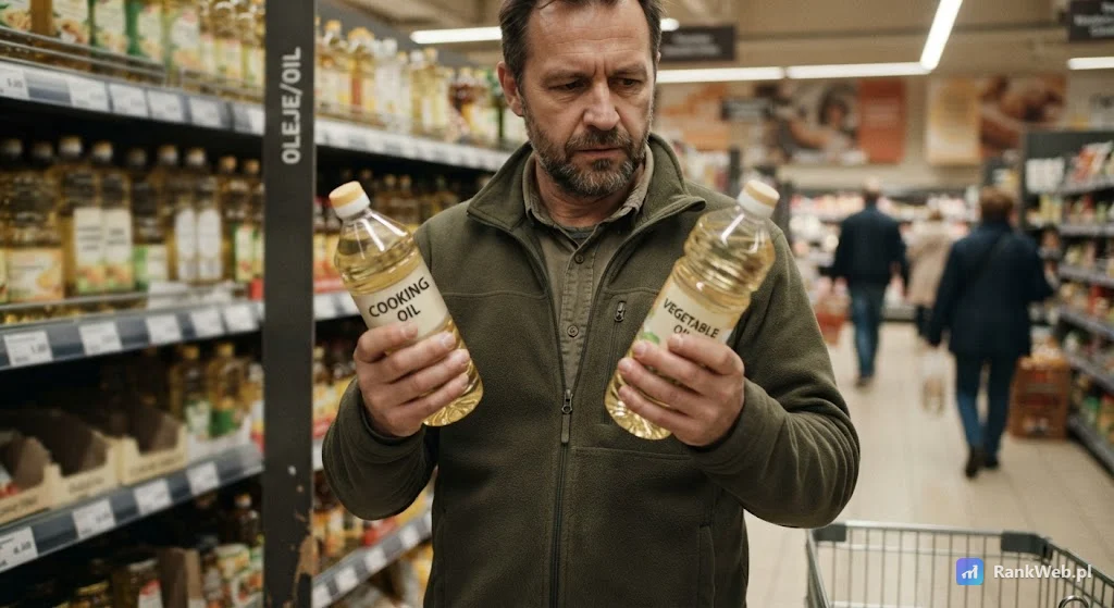 Klient porównujący dwa produkty w dłoniach